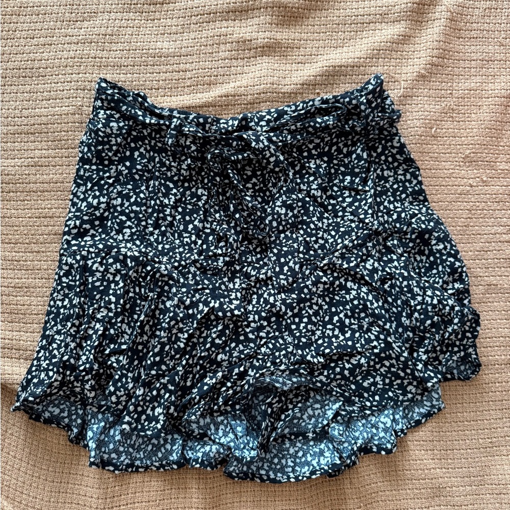 Abstract Print Skirt